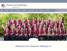 Tablet Screenshot of musikverein-stafflangen.de